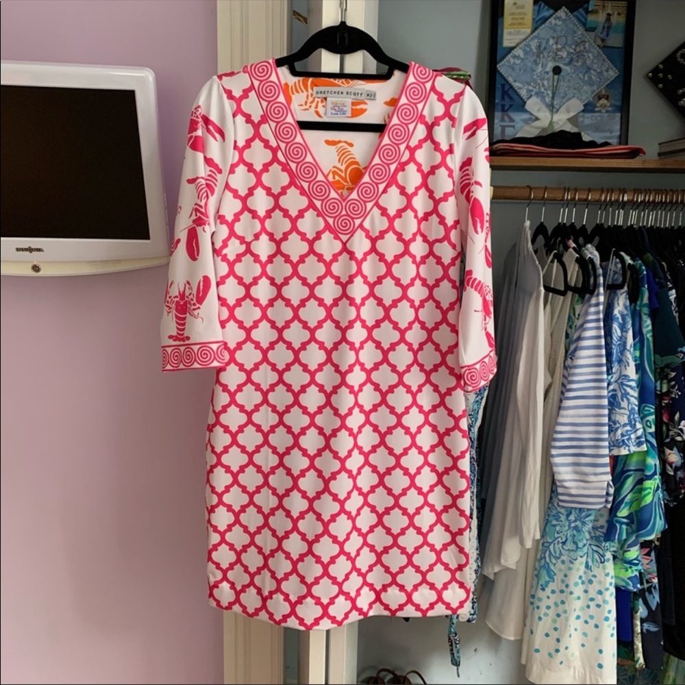 Gretchen Scott Split Neck Dress